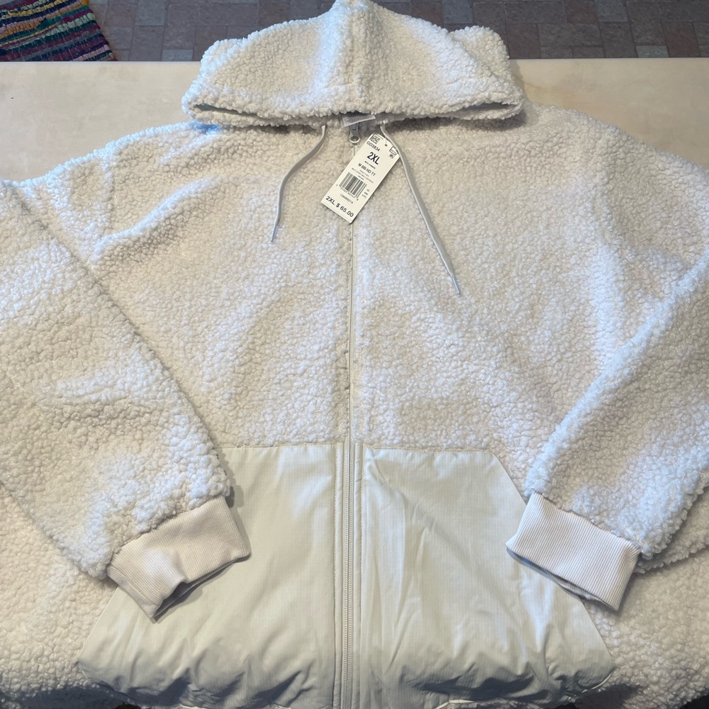 Brand new Adidas Sherpa full zip jacket size xxl